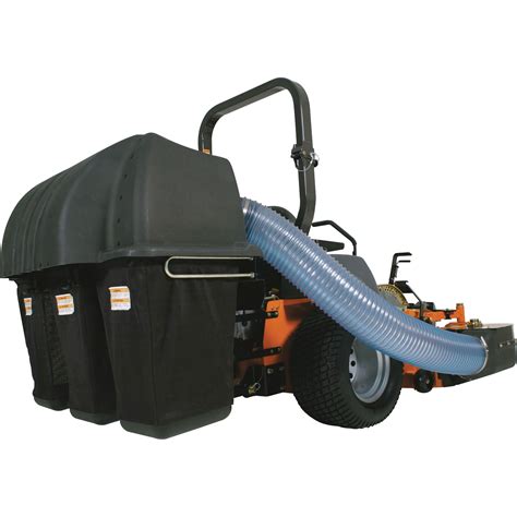Husqvarna zero turn bagger - 6 bushel or 210 liter collector with durable, polyester mesh collection bags. Can be used with or without lawn bags. Full bag indicator lets you know when the.